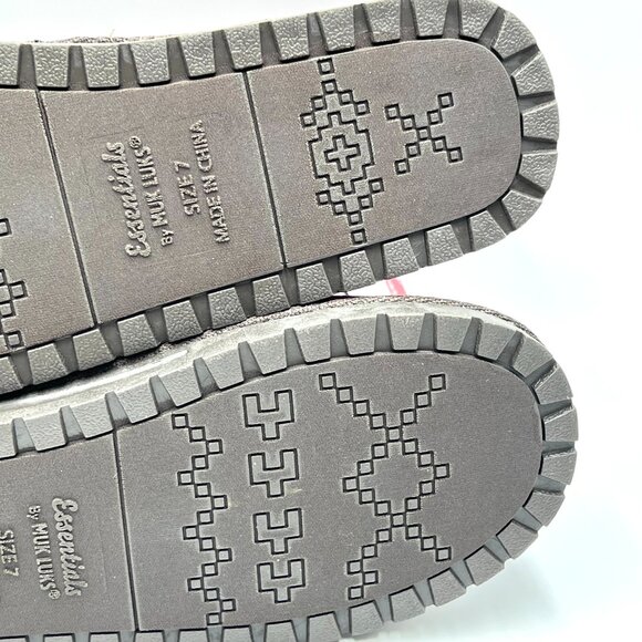 Muk Luks Womens Size 7 Burgundy Red Vegan Suede‎ Leather Boots Shoes - Picture 10 of 12